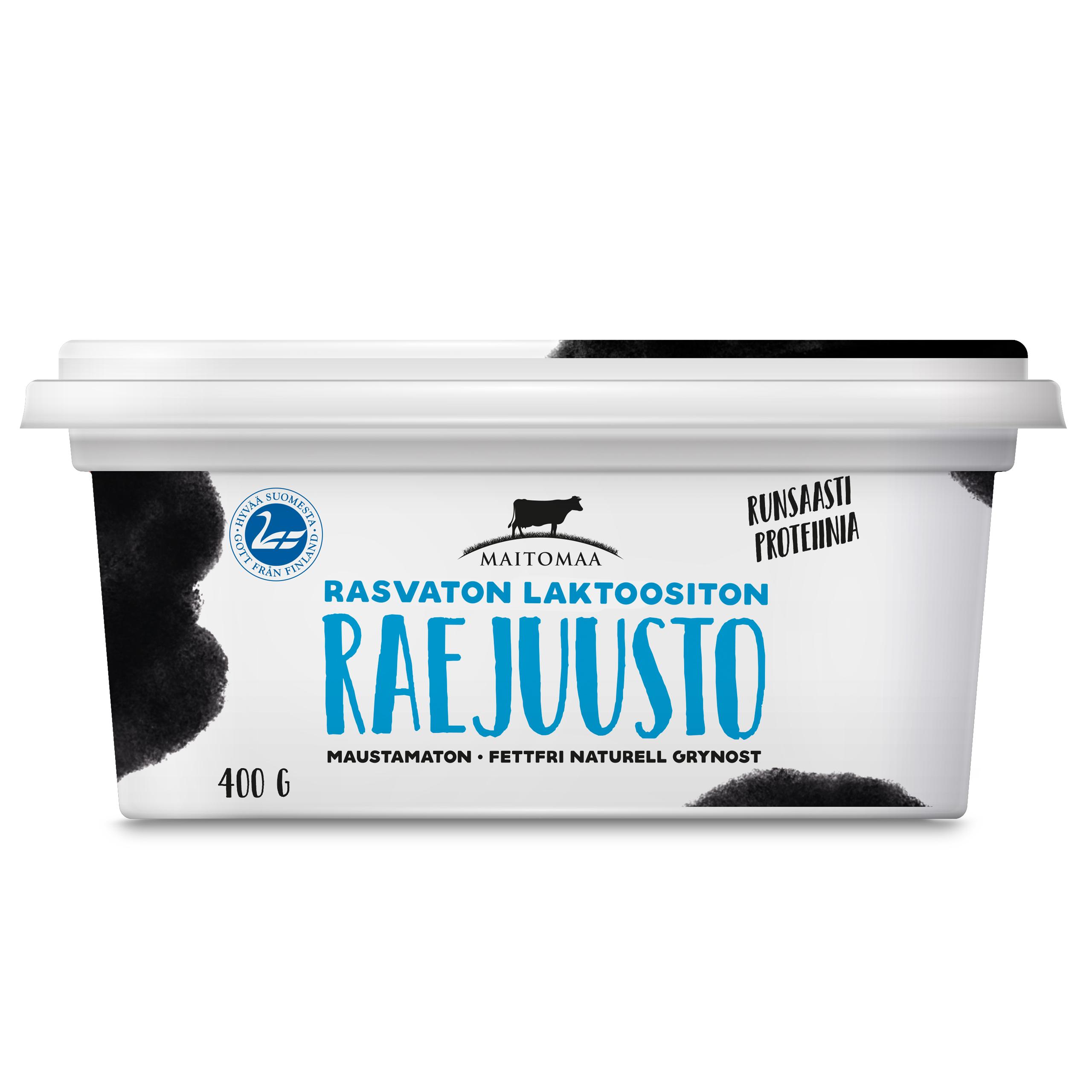 Raejuusto 400g rasvaton laktoositon