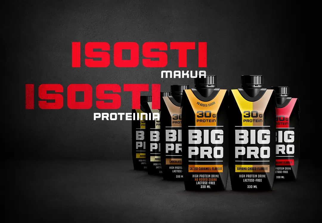 BIG PRO -proteiinijuoma. Isosti makua, isosti proteiinia