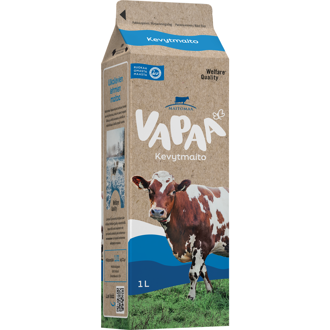 Vapaa semi-skimmed milk 1 l