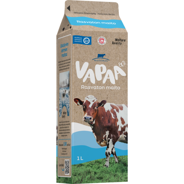 Vapaa- rasvaton maito 1 l